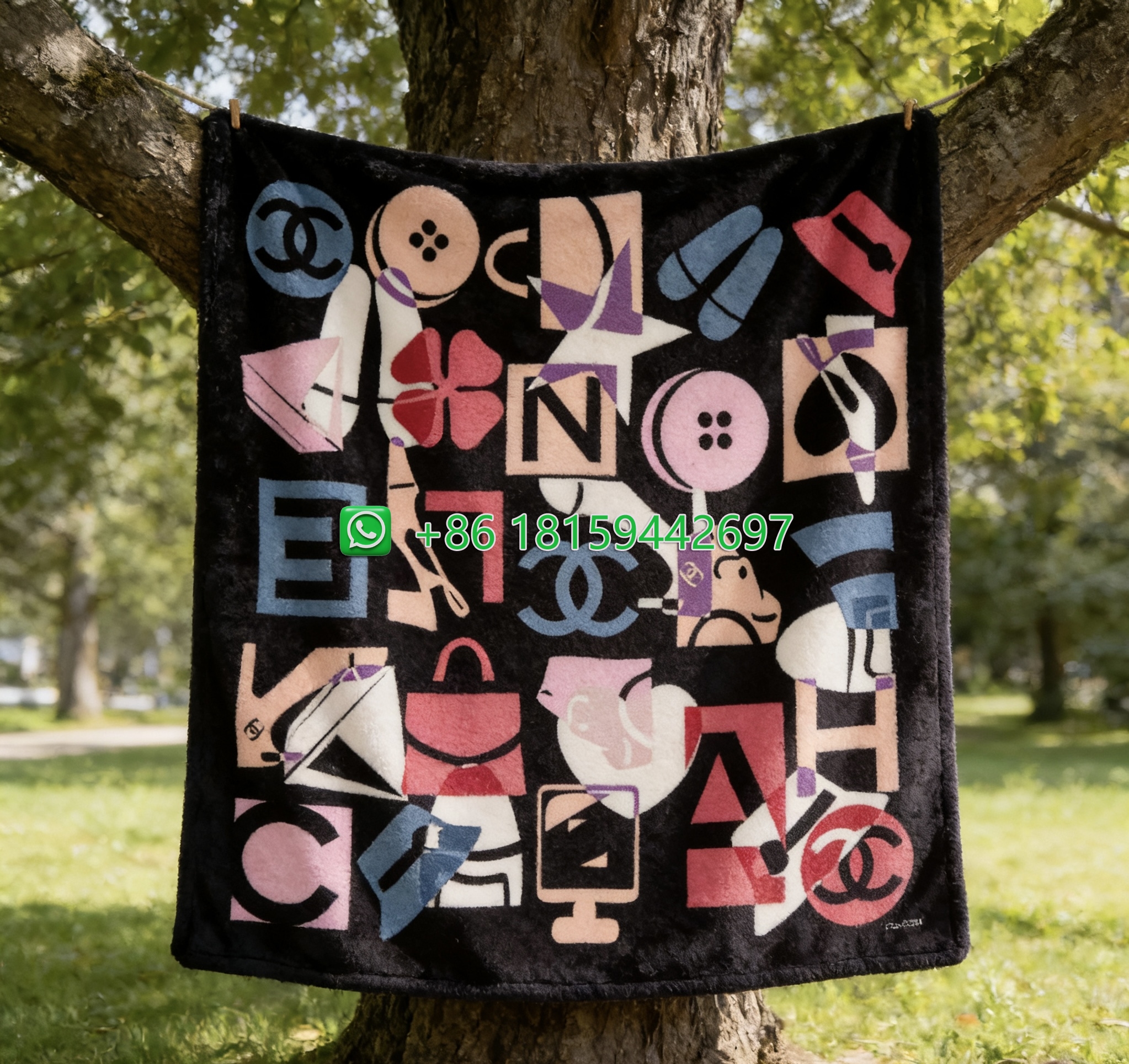 Chanel Throw Blankets